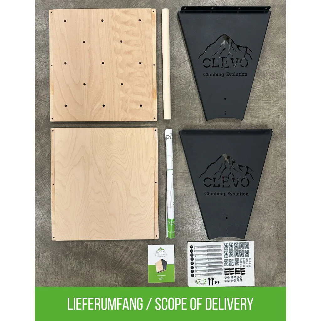 CLEVO L: Deckenbefestigung Campusboard, Klettergriffe und Klimmzugstange - Image 11