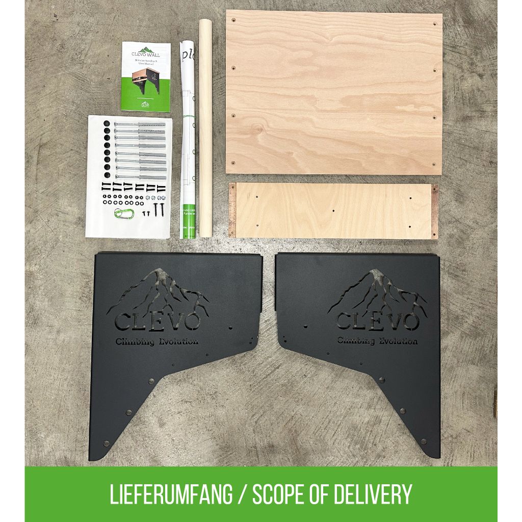 CLEVO WALL: Kletterwand für Zuhause, Wandbefestigung für Hangboard, Campusleisten, Kletterzubehör - Image 14