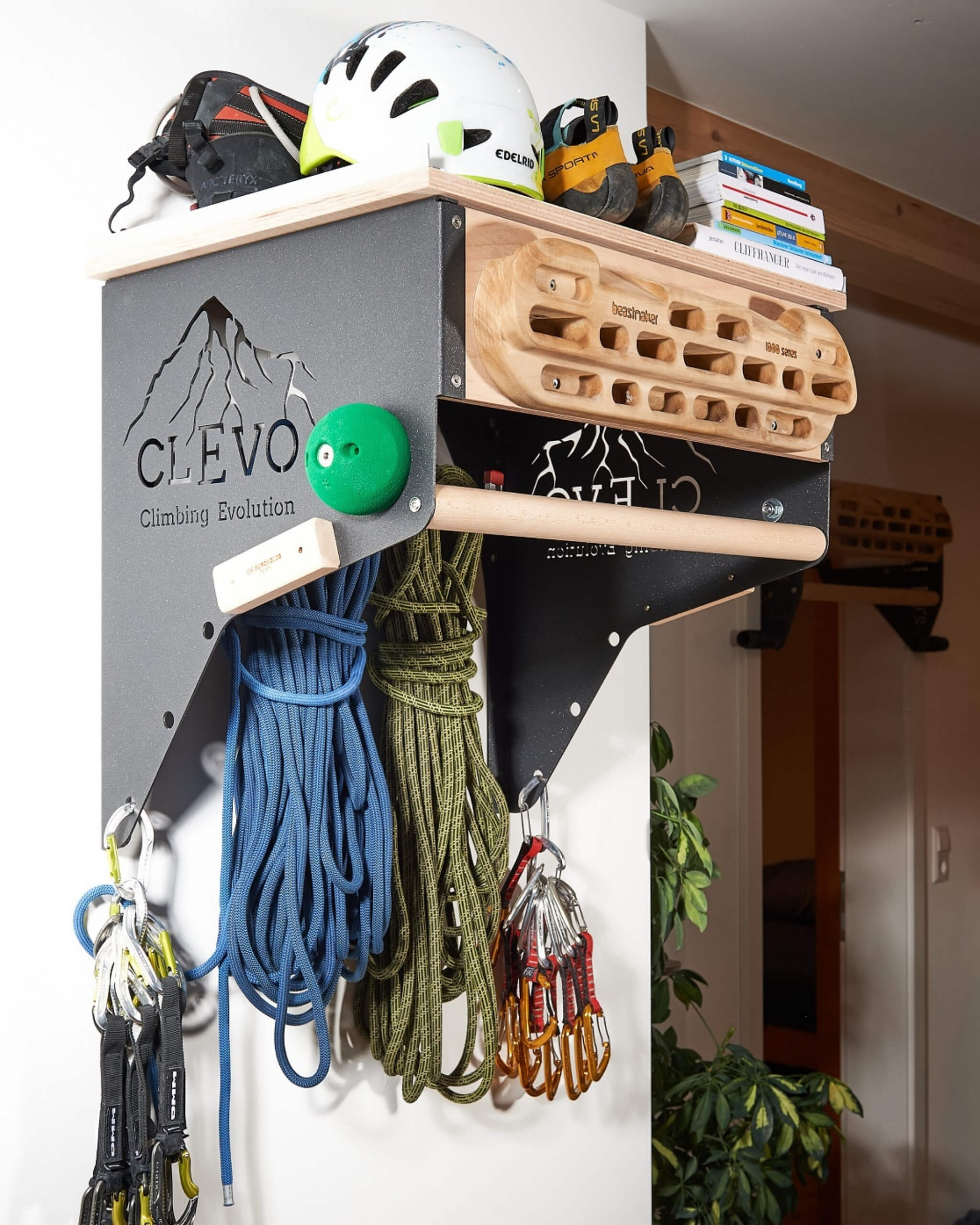 CLEVO WALL: Kletterwand für Zuhause, Wandbefestigung für Hangboard, Campusleisten, Kletterzubehör - Image 6