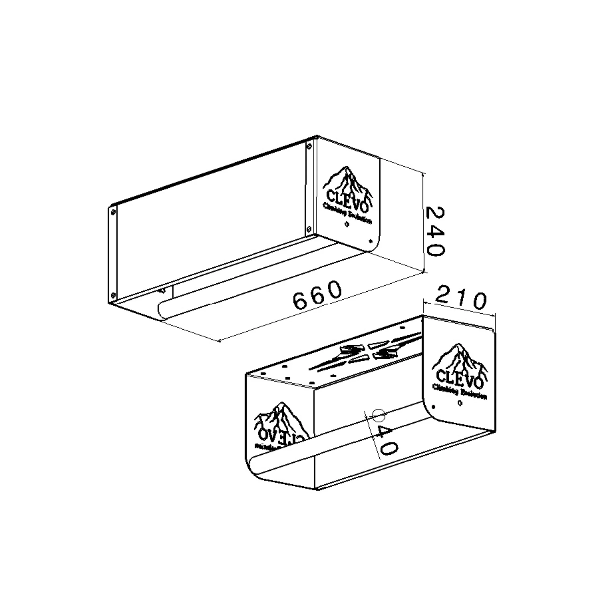 CLEVO S: Deckenbefestigung für Hangboard, Seitgriffe, Hangutensilien und Klimmzugstange - Image 10