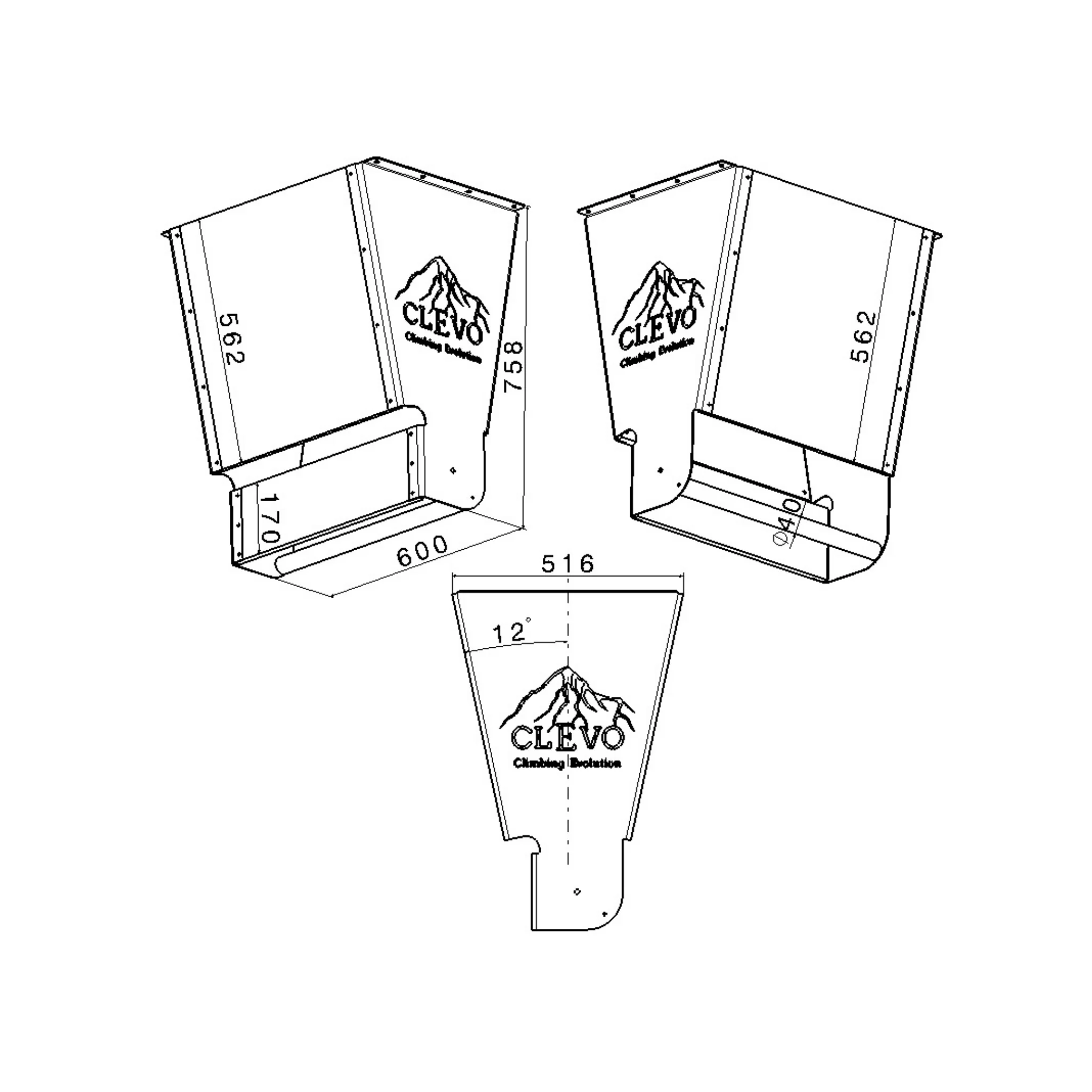 CLEVO XL: Profi Klettermodul für Decke für Campus- und Hangboard, Griffe und Klimmzugstange - Image 11
