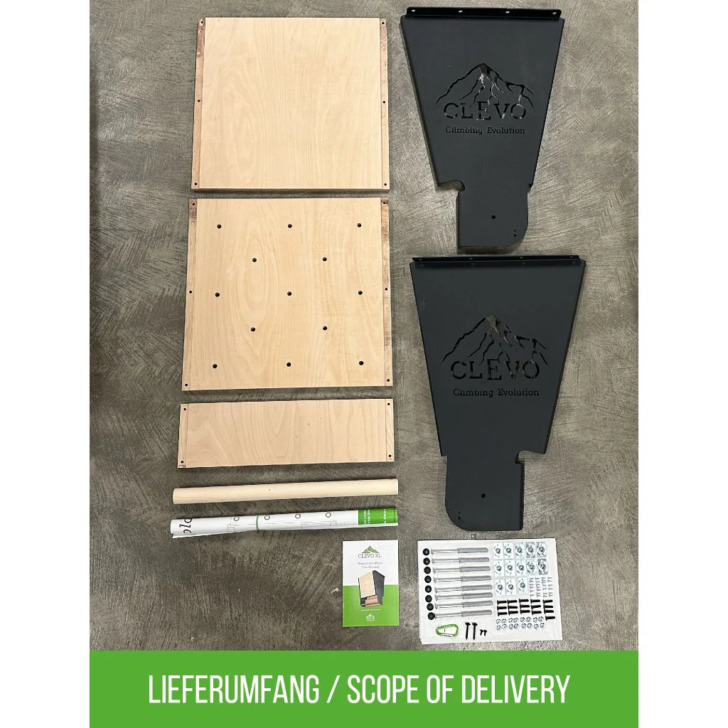 CLEVO XL: Profi Klettermodul für Decke für Campus- und Hangboard, Griffe und Klimmzugstange - Image 12