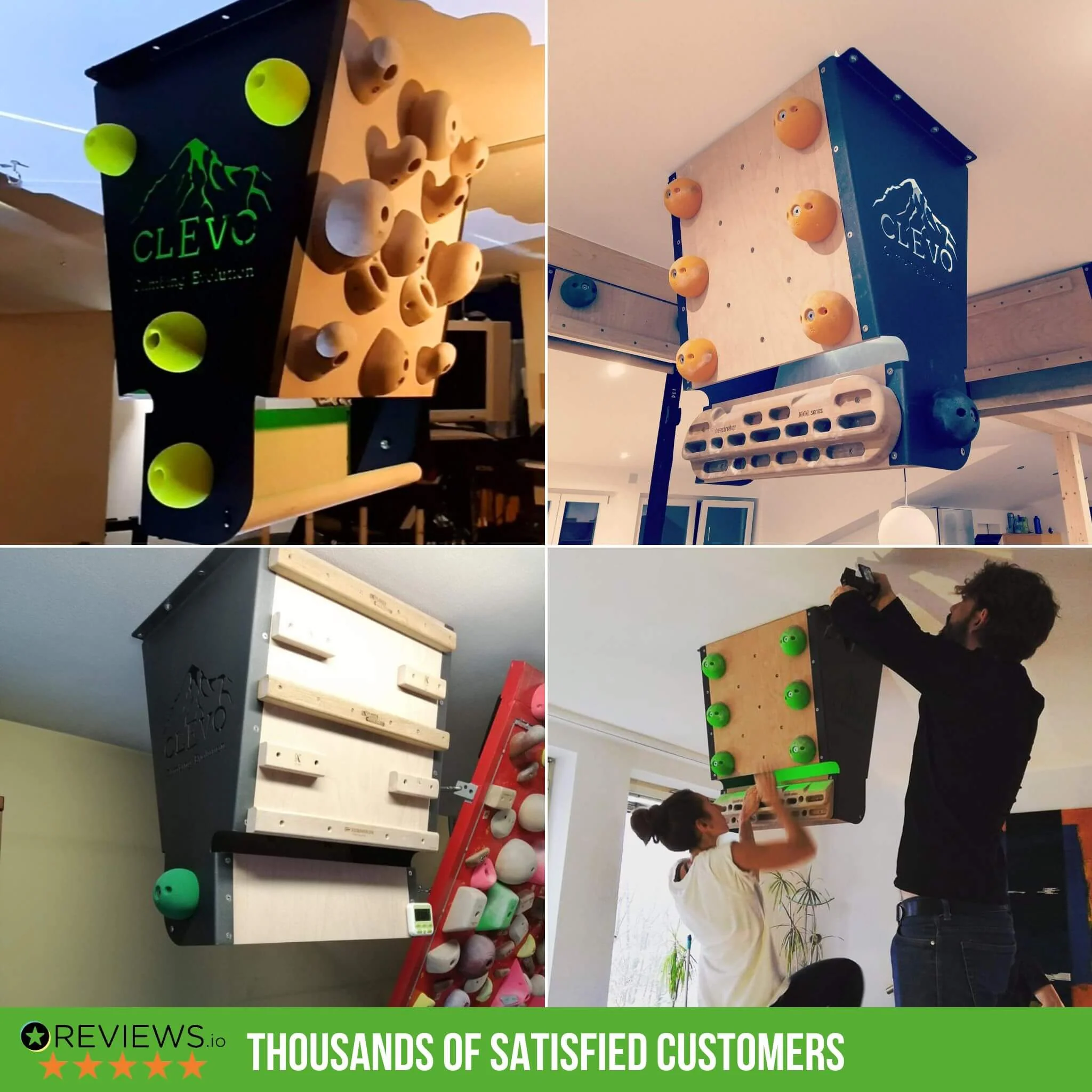 CLEVO XL: Profi Klettermodul für Decke für Campus- und Hangboard, Griffe und Klimmzugstange - Image 13