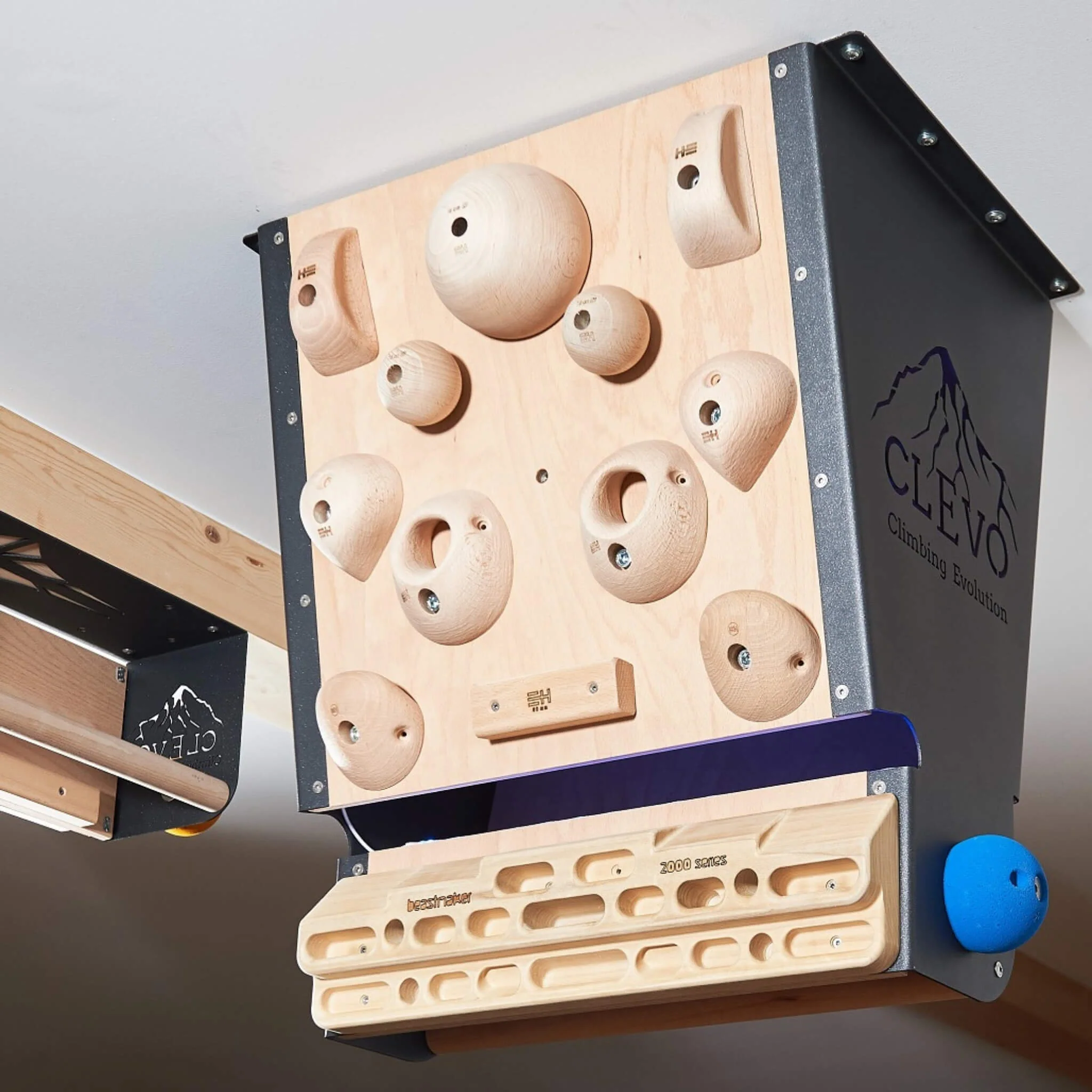 CLEVO XL: Profi Klettermodul für Decke für Campus- und Hangboard, Griffe und Klimmzugstange - Image 4