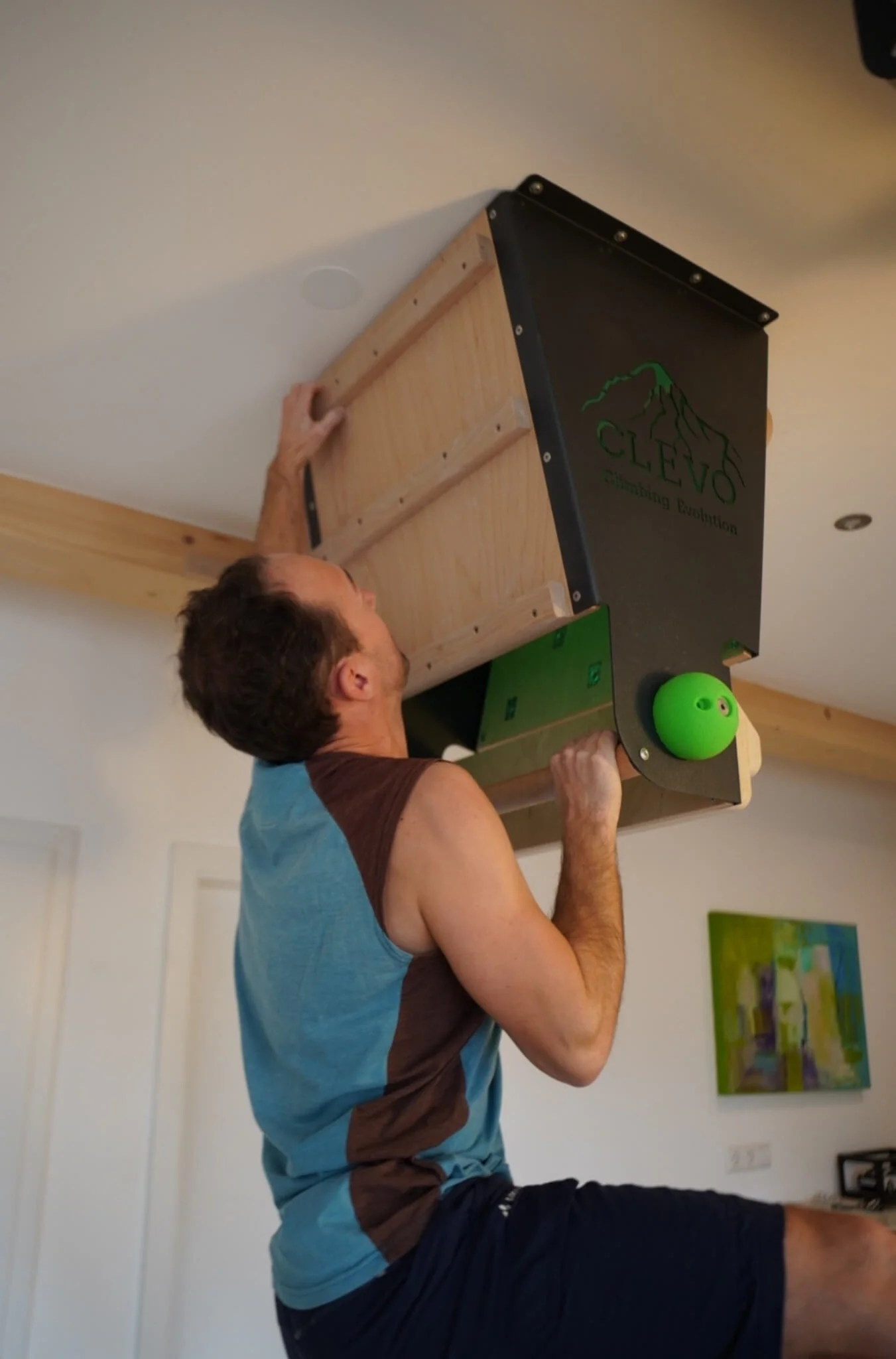 CLEVO XL: Profi Klettermodul für Decke für Campus- und Hangboard, Griffe und Klimmzugstange - Image 7