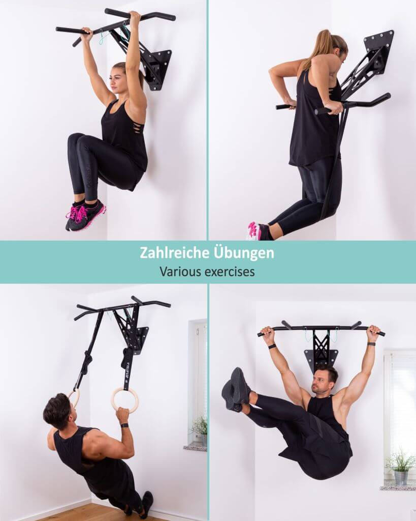 Klimmzug und Dip Stange für Wandmontage an Innen- und Außenwand - Image 3