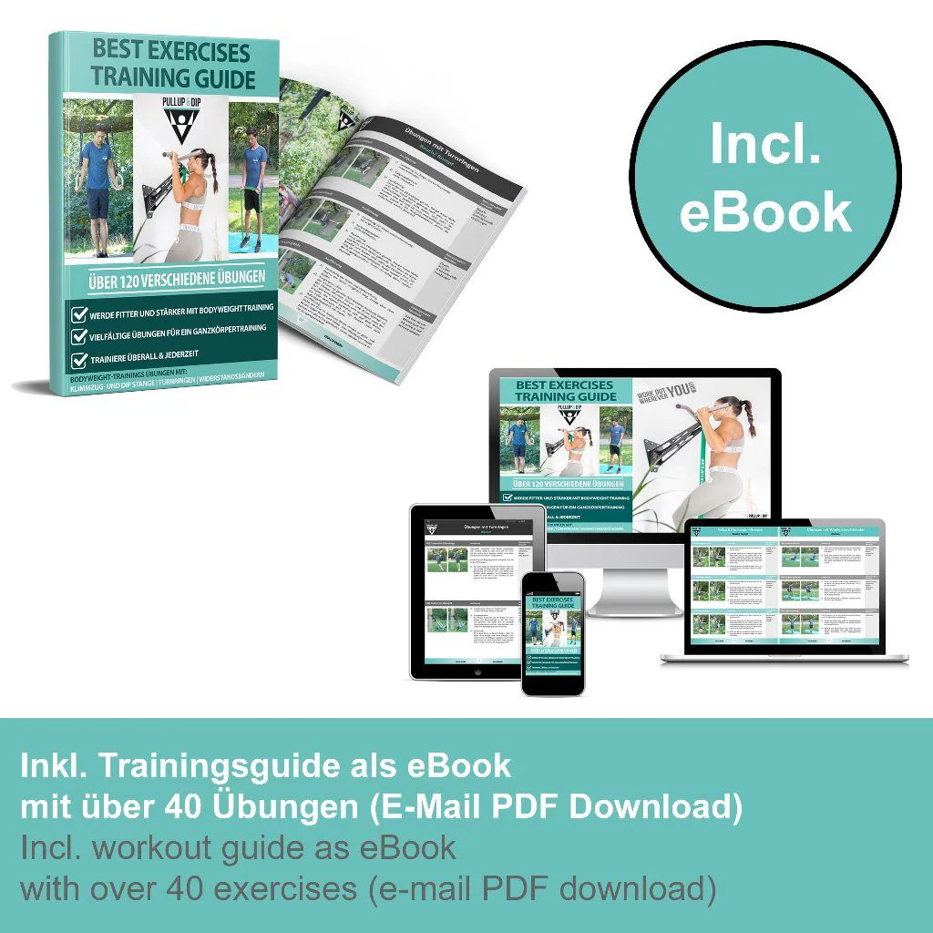 Gymnastikringe aus Holz inkl. Sportbeutel, Befestigungsgurte und Türanker - Image 11